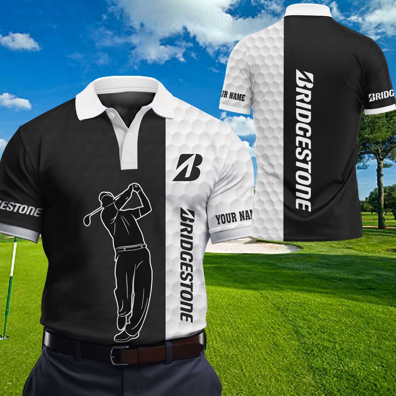 Personalized Bridgestone Golf Polo Shirt H1735 – LivaStore